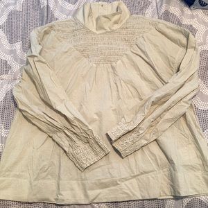 Everlane smocked top, worn once